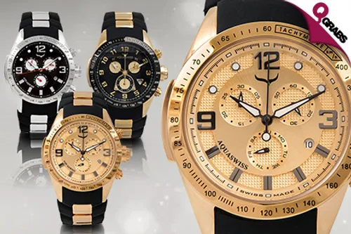 For QR649 Impress with Men’s Aquaswiss Trax 6H Watches - Choose from 4 Eye-Catching Options! (QR5098 Value)